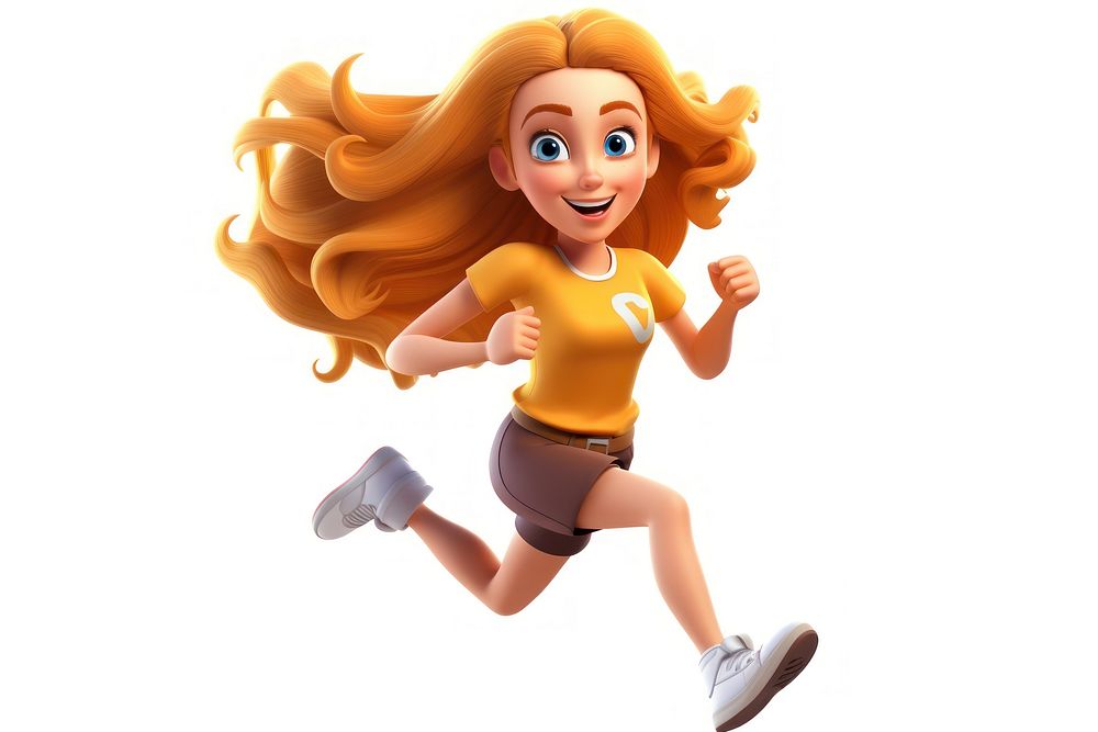 Cartoon running women toy. AI generated Image by rawpixel.
