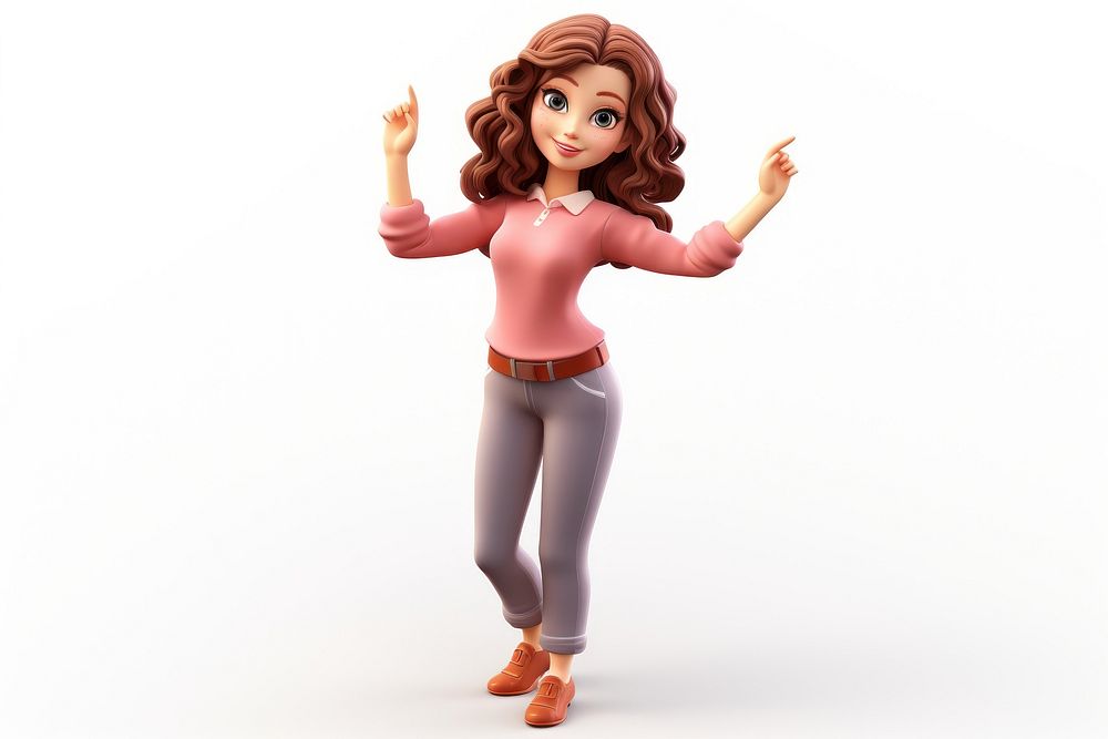 Figurine cartoon women doll. AI generated Image by rawpixel.