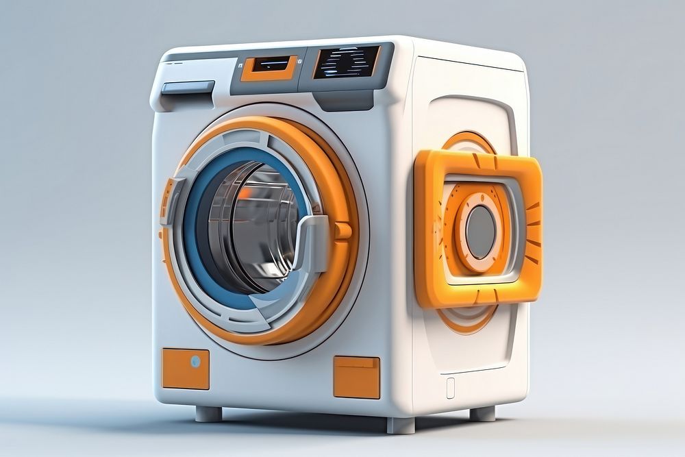 Appliance machine washing dryer. AI generated Image by rawpixel.