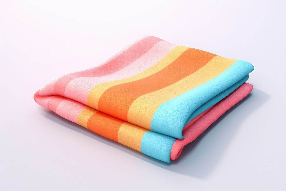 Blanket towel white background beach towel. AI generated Image by rawpixel.