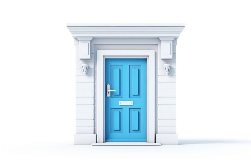 Door house white background architecture. AI generated Image by rawpixel.