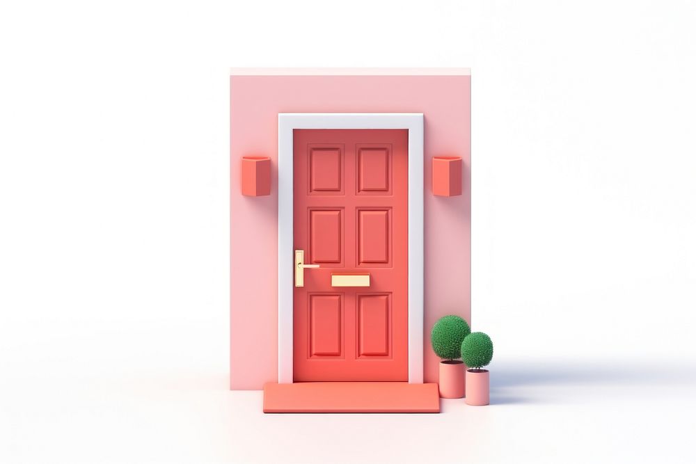Door house white background architecture. AI generated Image by rawpixel.