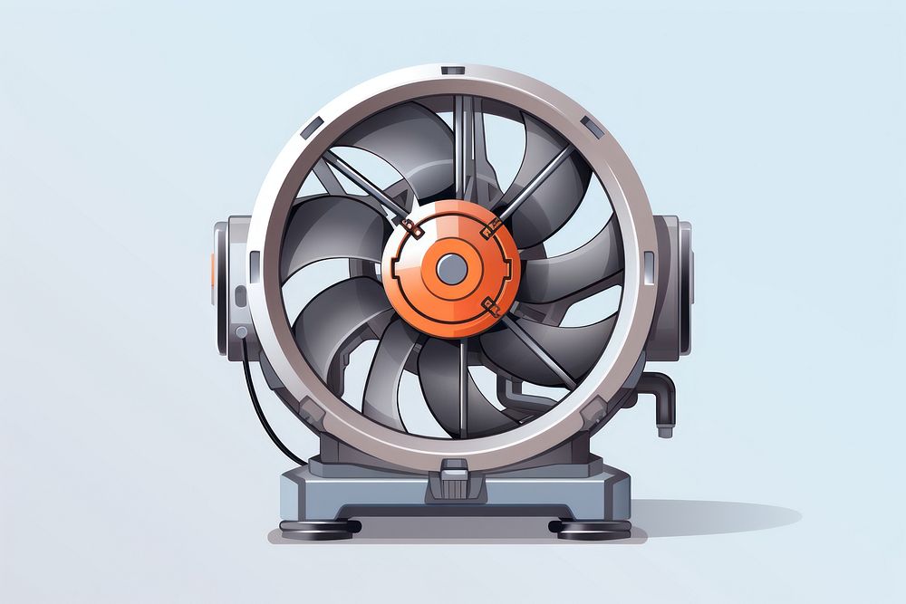 Technology machine wheel fan. AI generated Image by rawpixel.