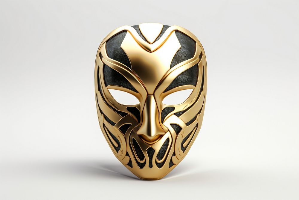 Mask jewelry gold representation. AI generated Image by rawpixel.