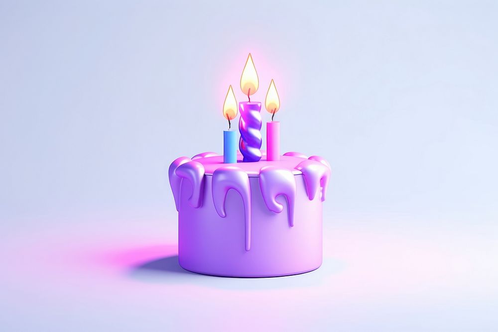 Dessert candle cake food. AI generated Image by rawpixel.