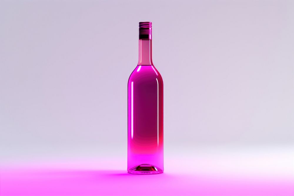 Bottle wine purple drink. AI generated Image by rawpixel.