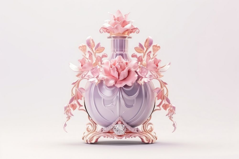 Perfume flower bottle vase. AI generated Image by rawpixel.