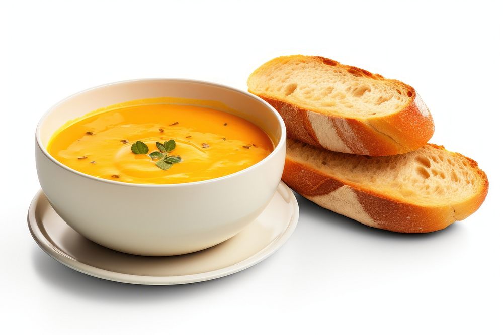 Bread pumpkin food soup. AI generated Image by rawpixel.