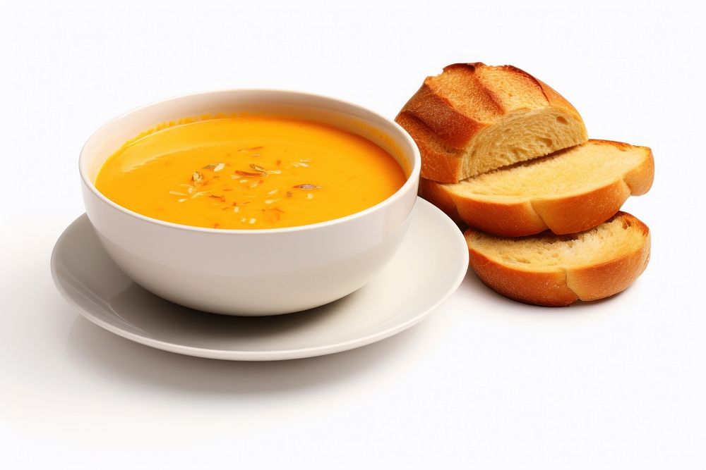 Bread pumpkin food soup. AI generated Image by rawpixel.