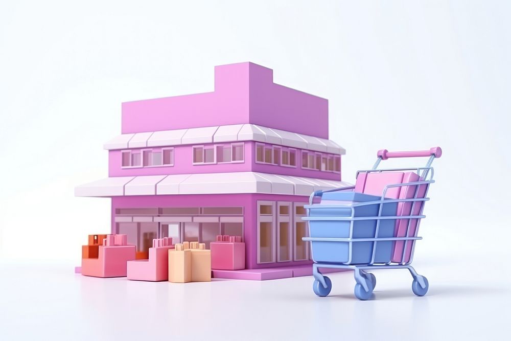Shopping architecture consumerism investment. AI generated Image by rawpixel.