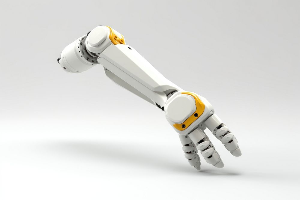Robot white background transportation technology. AI generated Image by rawpixel.