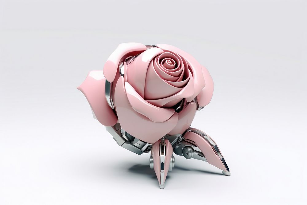 Rose origami flower plant. AI generated Image by rawpixel.