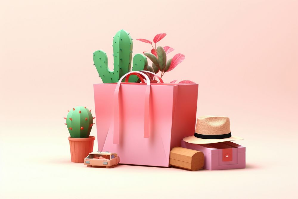 Bag handbag plant accessories. AI generated Image by rawpixel.