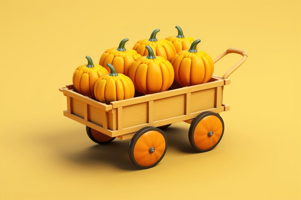Pumpkin vegetable vehicle plant. AI generated Image by rawpixel.