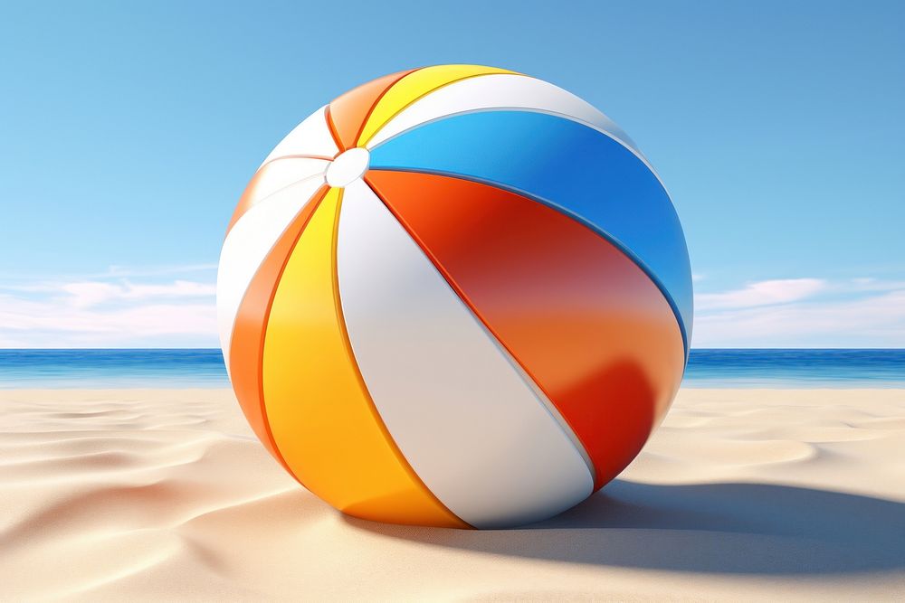 Ball volleyball outdoors sphere. AI generated Image by rawpixel.