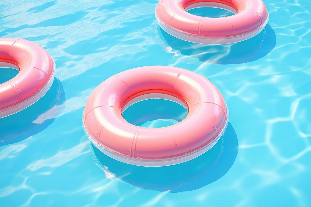 Inflatable swimming outdoors pool. AI generated Image by rawpixel.
