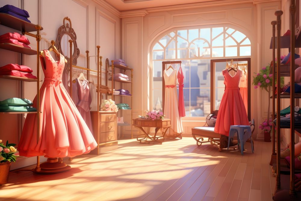 Dress boutique room shop. AI generated Image by rawpixel.