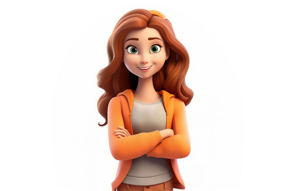 Cartoon smiling women toy. AI generated Image by rawpixel.