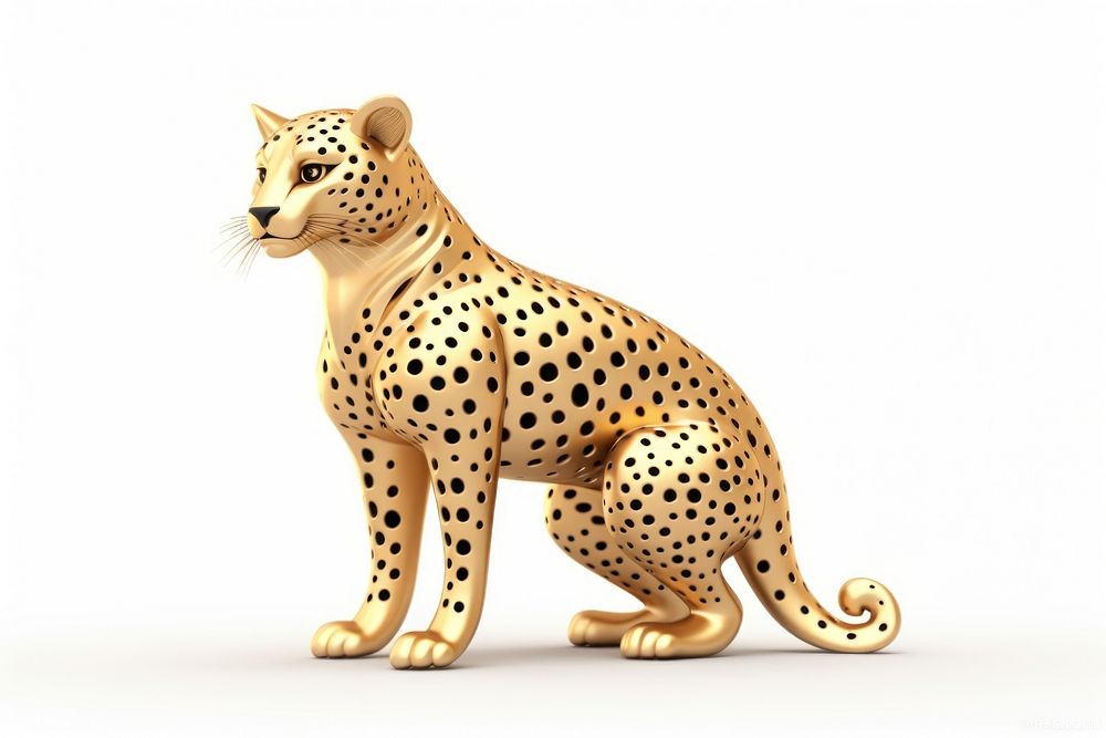 Cheetah wildlife cartoon mammal. 