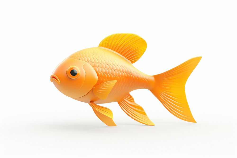 Fish goldfish cartoon animal. AI generated Image by rawpixel.