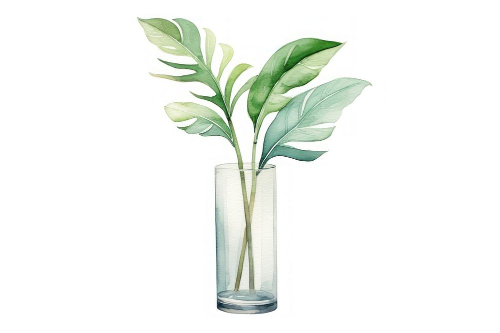 Plant vase flower leaf. AI generated Image by rawpixel.