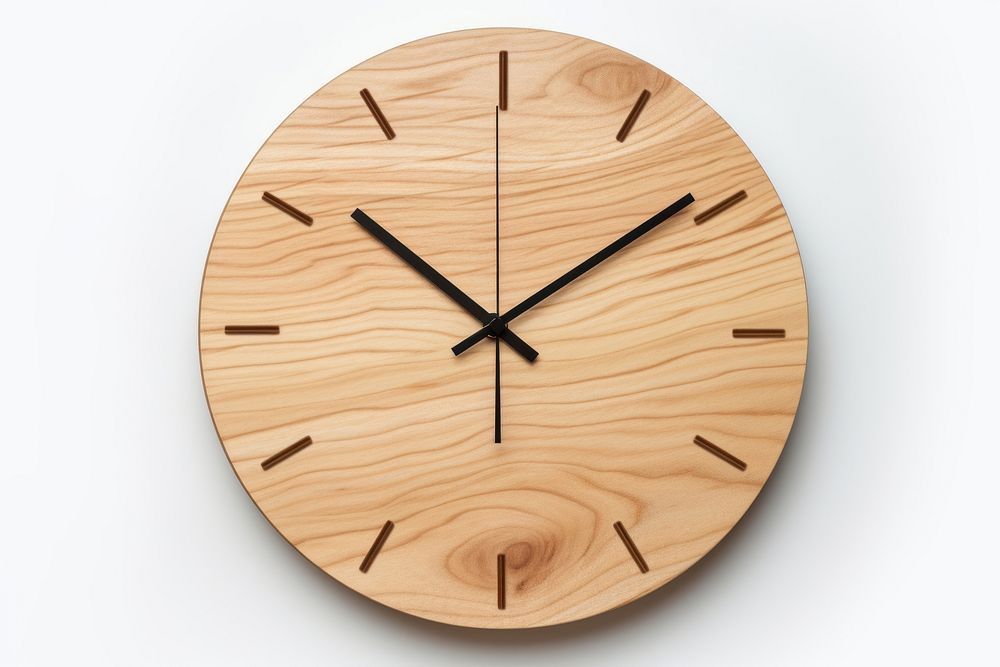 Clock wood furniture accuracy. AI generated Image by rawpixel.