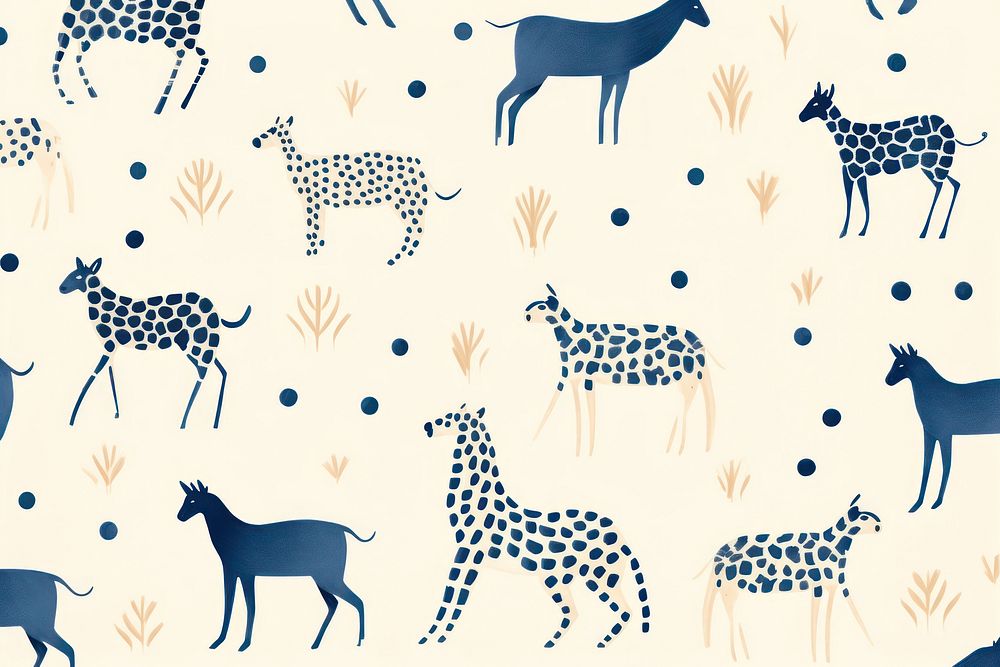Pattern animal backgrounds wildlife. AI generated Image by rawpixel.