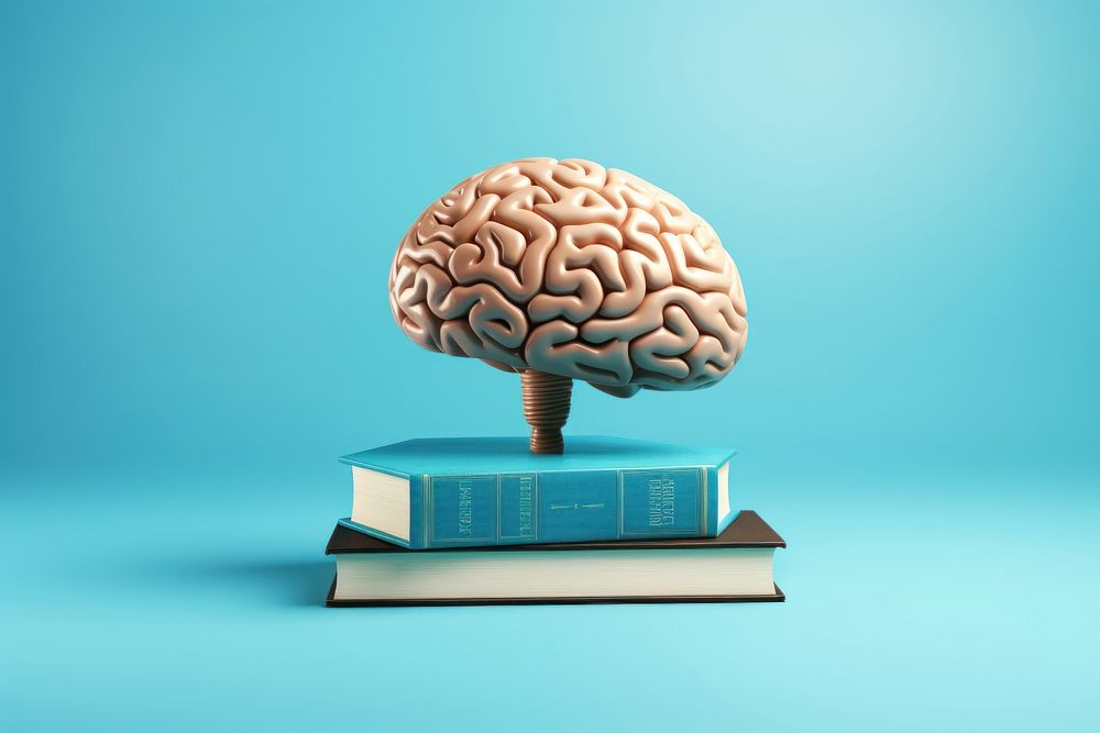 Publication education brain book. AI generated Image by rawpixel.