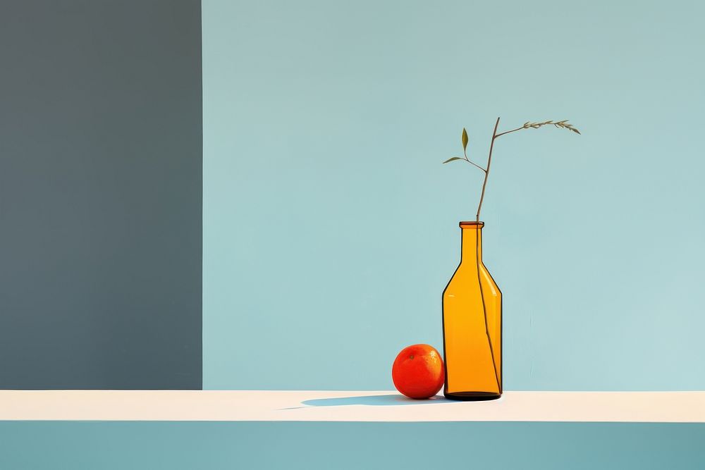 Painting bottle vase decoration. AI generated Image by rawpixel.