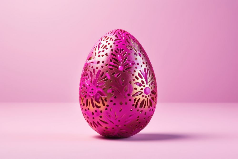 Egg easter pink pink background. AI generated Image by rawpixel.