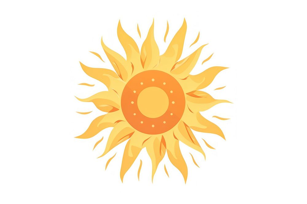 Sunflower graphics cartoon logo. AI generated Image by rawpixel.
