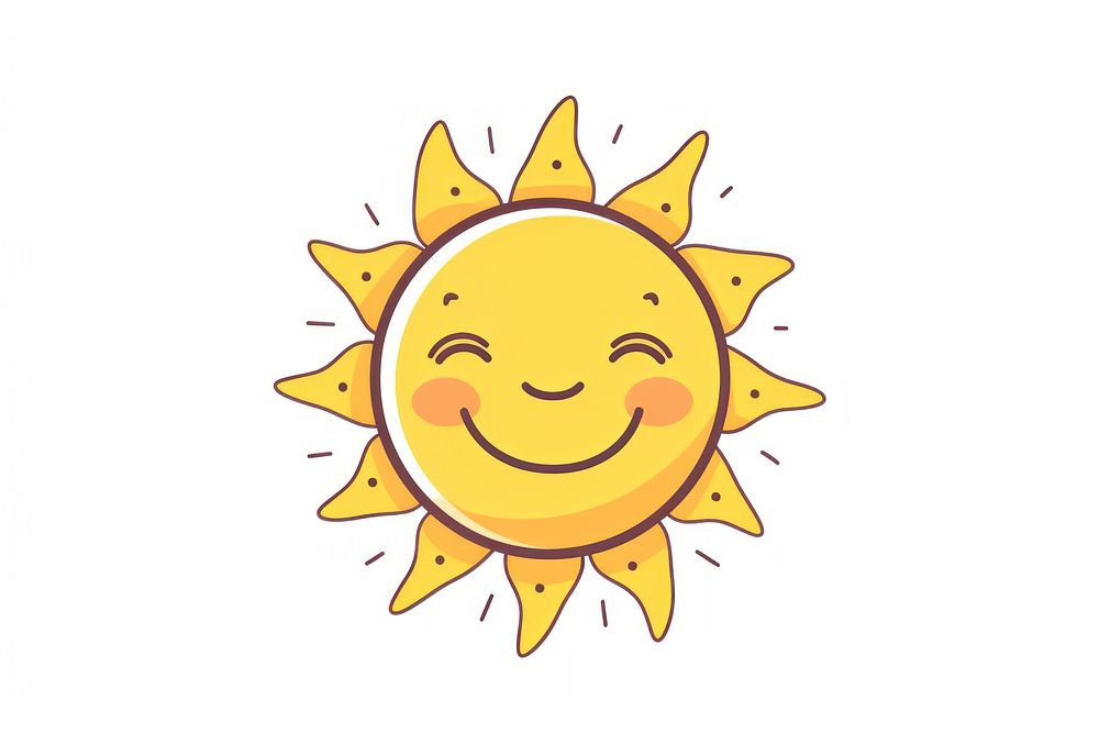 Sun outdoors yellow face. AI generated Image by rawpixel.