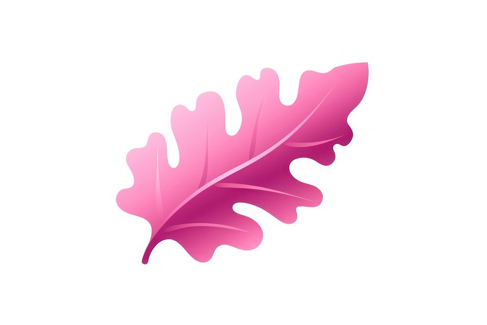 Leaf plant pink white background. AI generated Image by rawpixel.