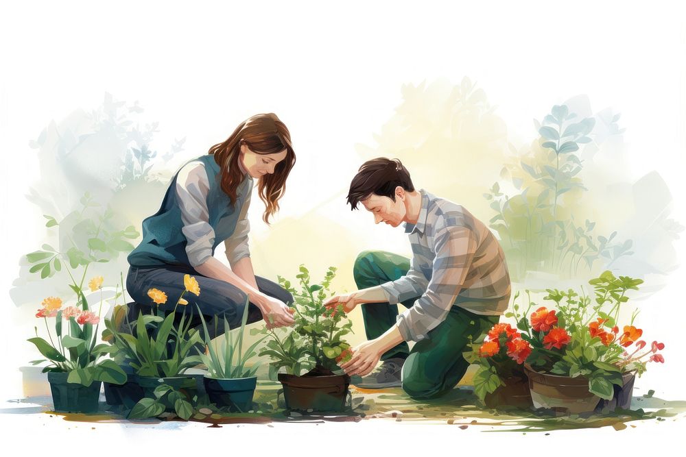 Garden plant gardening planting. AI generated Image by rawpixel.