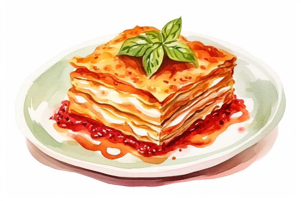 Pancake plate food breakfast. AI generated Image by rawpixel.
