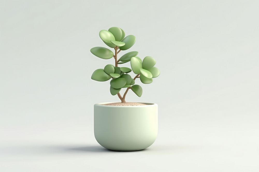 Plant bonsai leaf vase. AI generated Image by rawpixel.