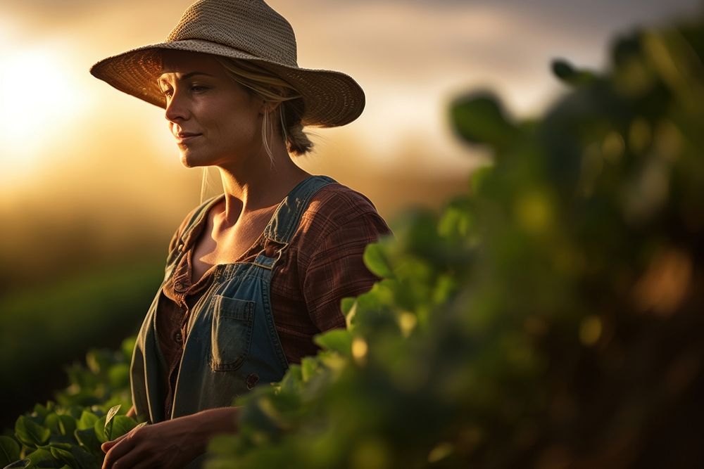 Agriculture gardening outdoors portrait. AI generated Image by rawpixel.