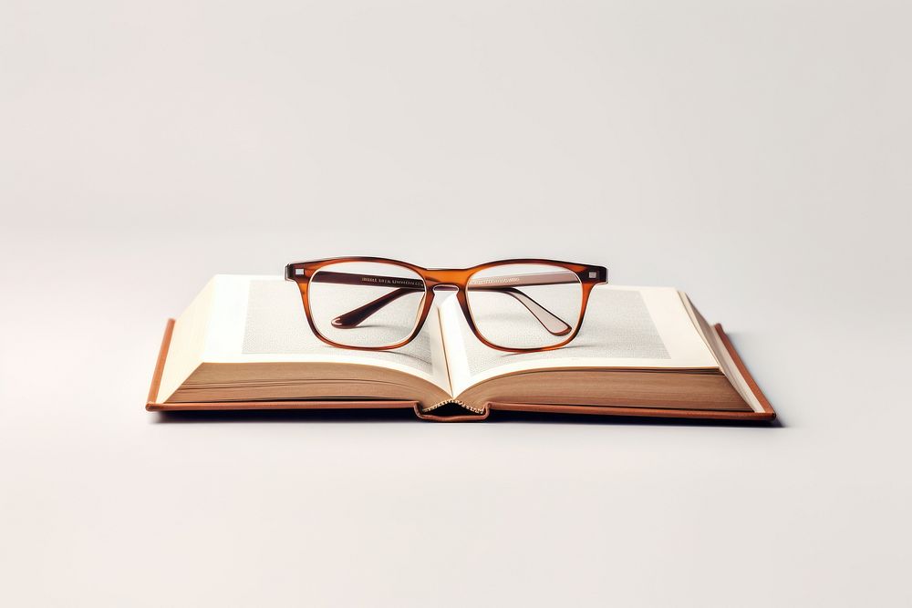 Glasses book publication reading. 