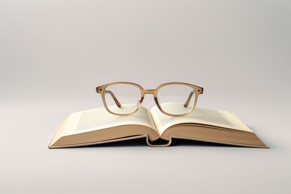 Glasses book publication reading. 