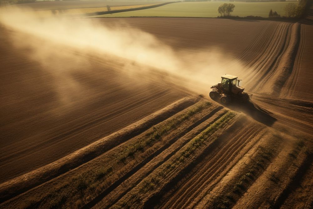 Outdoors farm agriculture nature. AI generated Image by rawpixel.