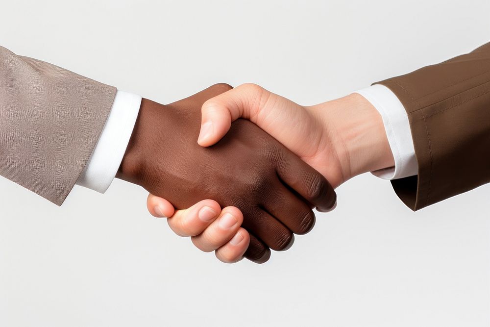 Hand handshake togetherness agreement. AI generated Image by rawpixel.