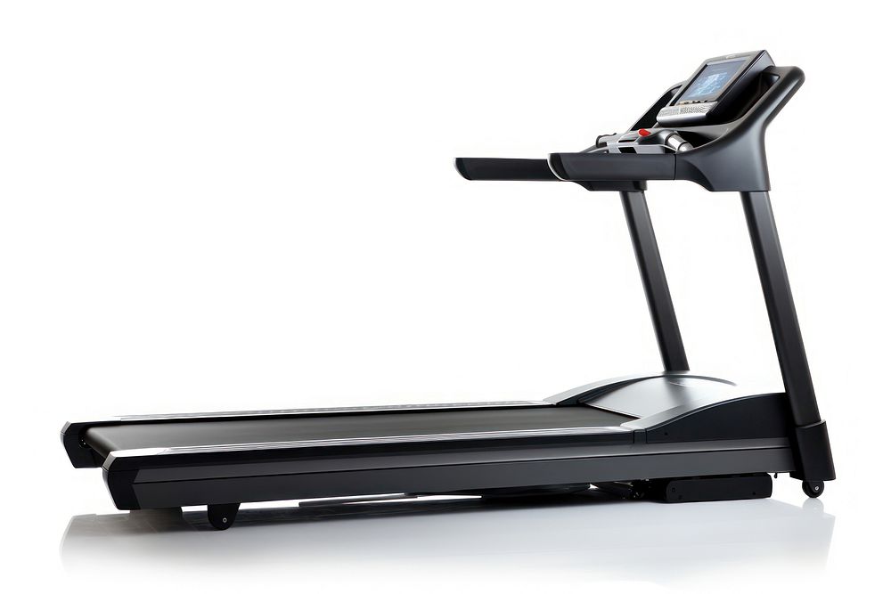 Treadmill black white background technology. AI generated Image by rawpixel.