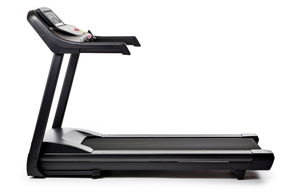 Treadmill black white background technology. AI generated Image by rawpixel.