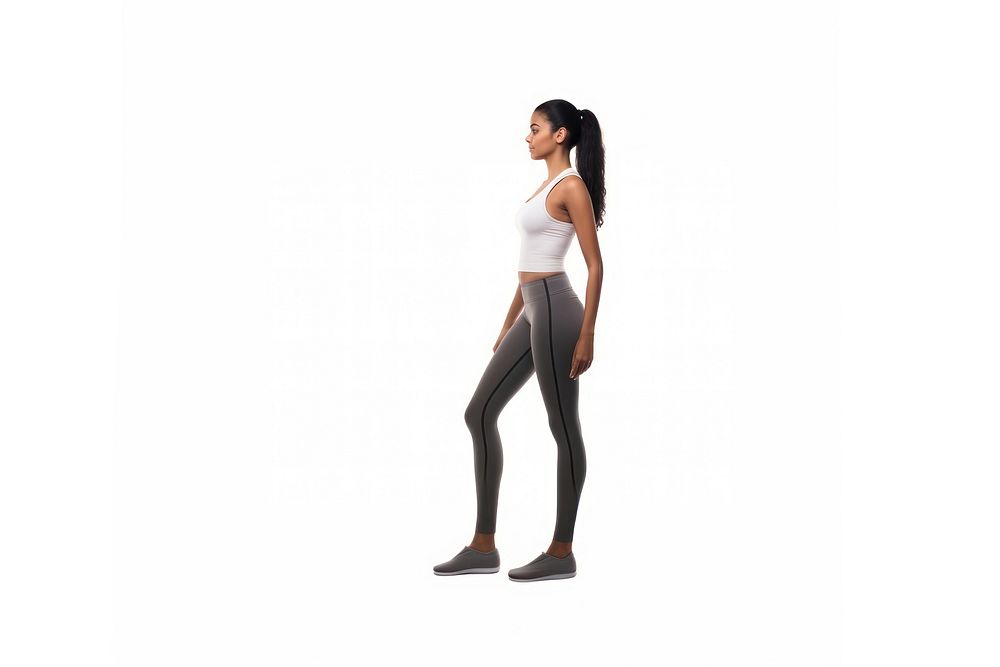 Standing tights pants adult. AI generated Image by rawpixel.