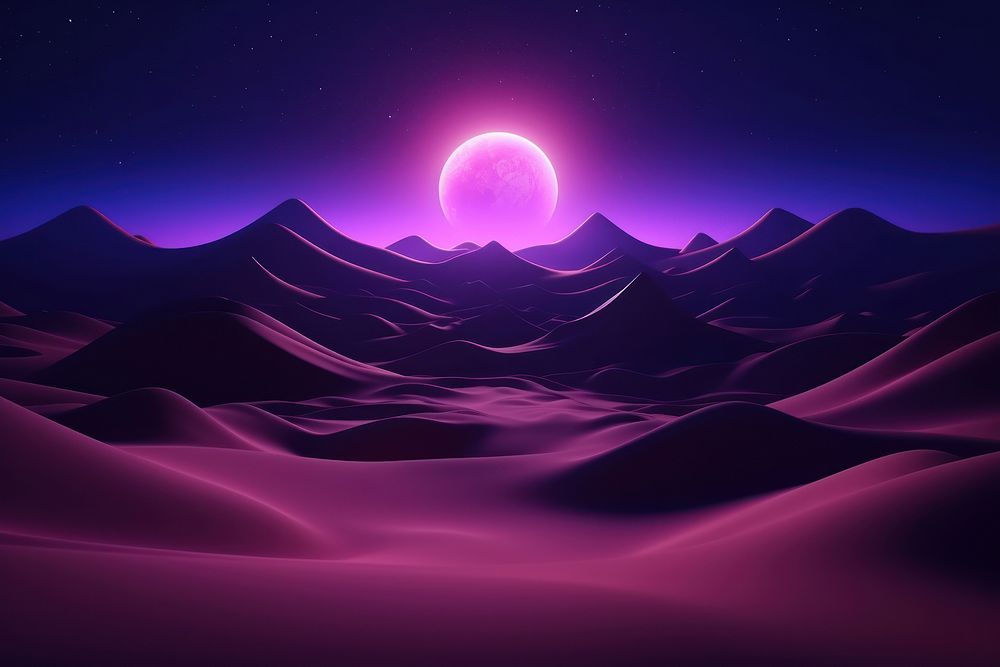 Astronomy outdoors nature desert. AI generated Image by rawpixel.
