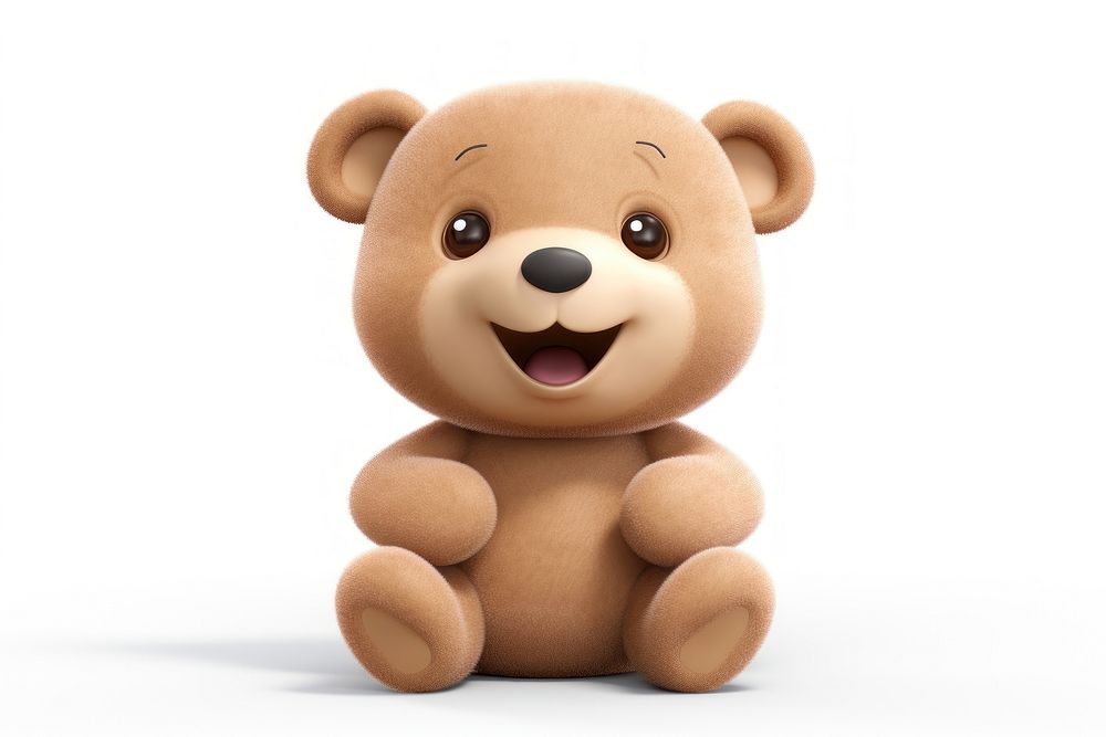 Bear cartoon mammal plush. AI generated Image by rawpixel.