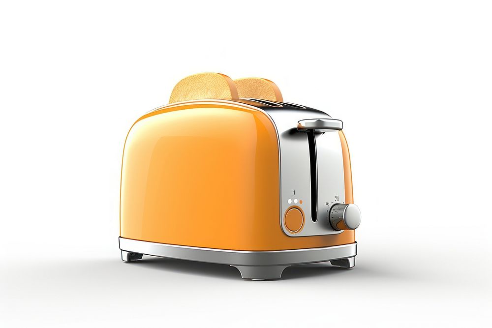 Toaster white background technology appliance. AI generated Image by rawpixel.