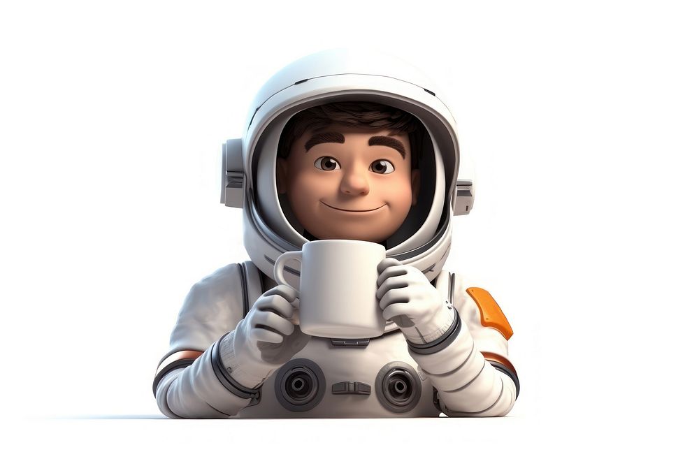 Astronaut cartoon technology futuristic. AI generated Image by rawpixel.