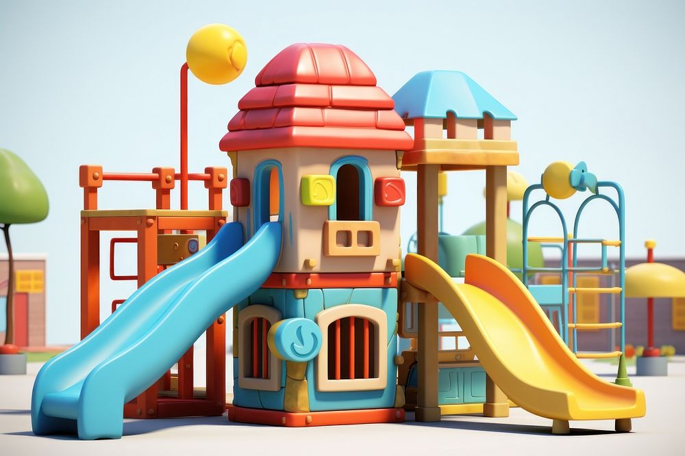 Playground outdoors cartoon toy. AI generated Image by rawpixel.