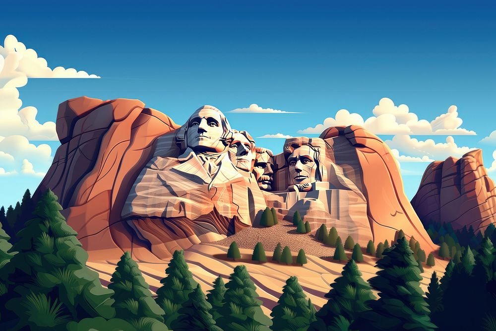 Outdoors cartoon nature representation. AI generated Image by rawpixel.